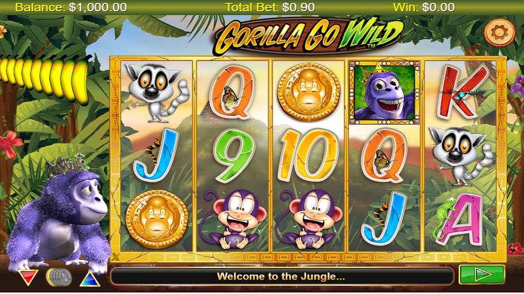 Screenshot of Gorilla Go Wild HD Slot