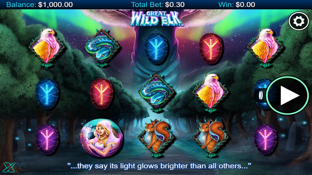 Screenshot of Great Wild Elk slot from NextGen Gaming