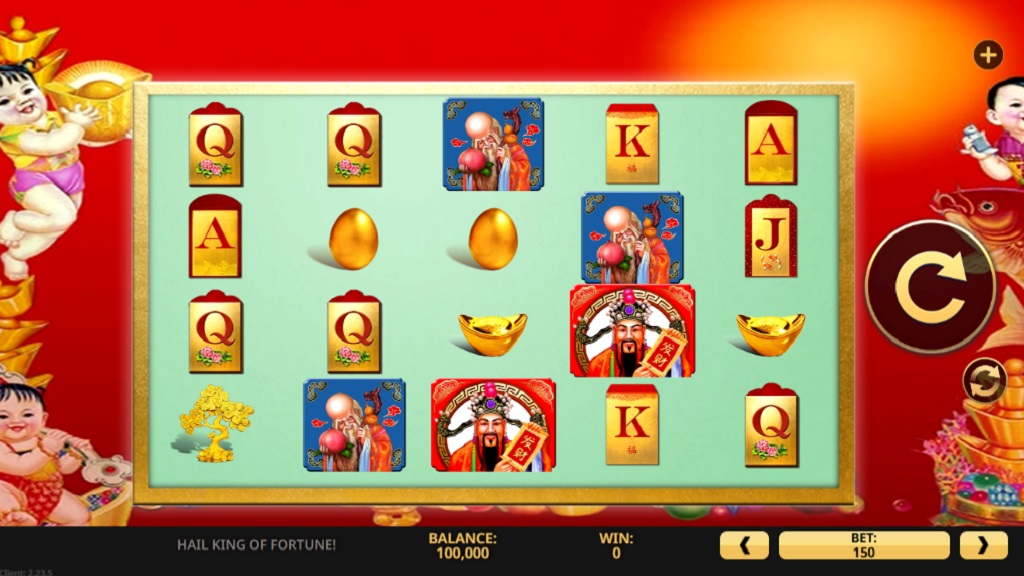 Screenshot of Hail King of Fortune slot from High 5
