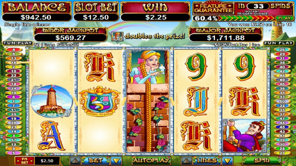 Screenshot of Hairway to Heaven slot from Real Time Gaming
