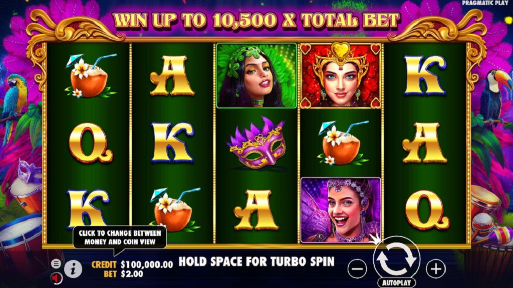 Screenshot of Heart of Rio slot from Pragmatic Play