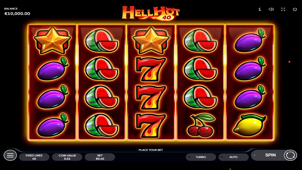 Screenshot of Hell Hot 40 slot from Endorphina