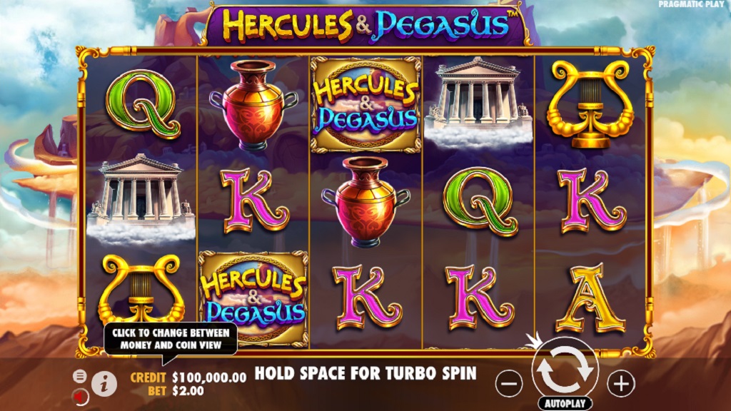 Screenshot of Hercules and Pegasus slot from Pragmatic Play