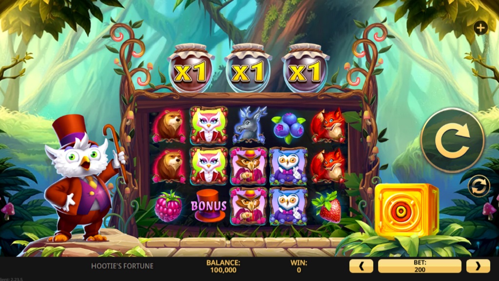 Screenshot of Hooties Fortune slot from High 5