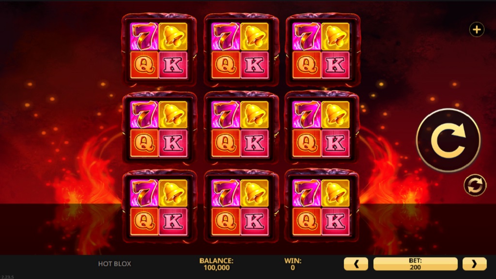 Screenshot of Hot Blox slot from High 5