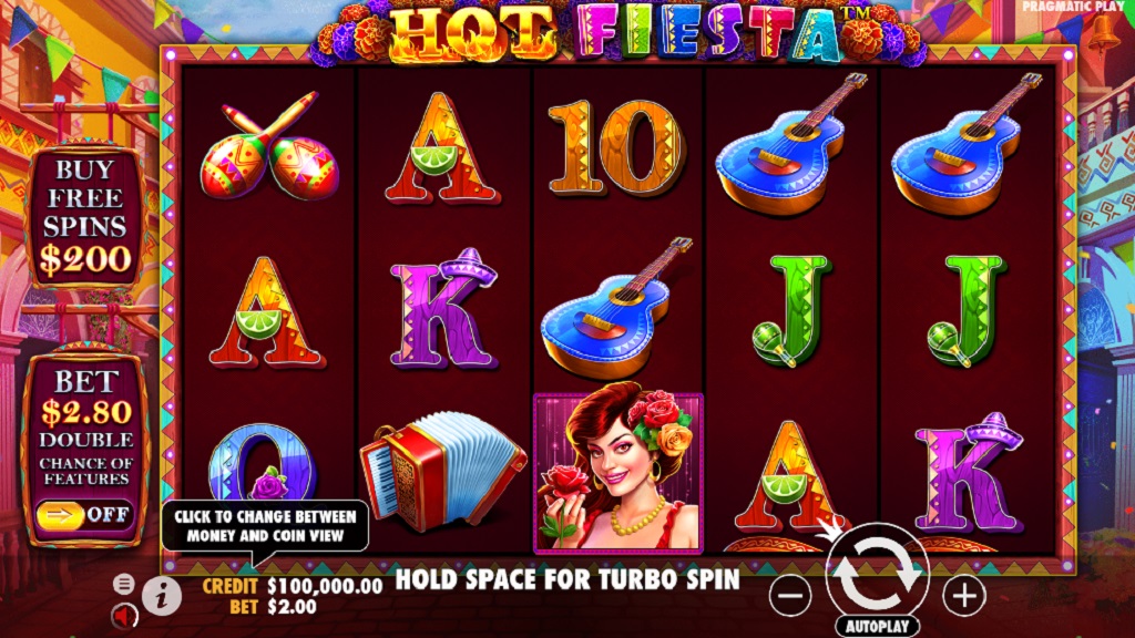 Screenshot of Hot Fiesta slot from Pragmatic Play