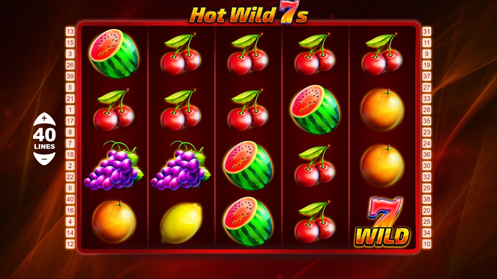 Screenshot of Hot Wild 7s slot from Pariplay