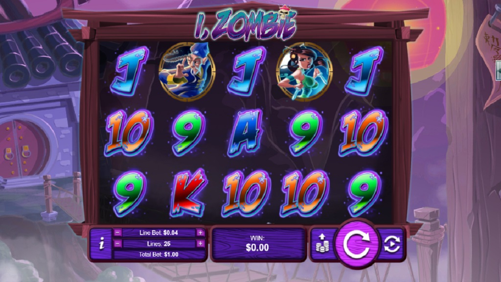 Screenshot of I Zombie slot from Real Time Gaming