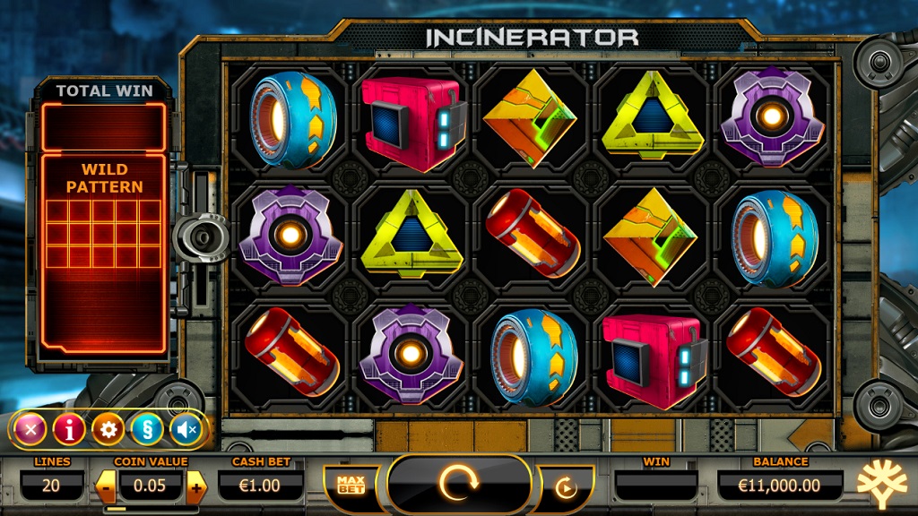 Screenshot of Incinerator slot from Yggdrasil Gaming