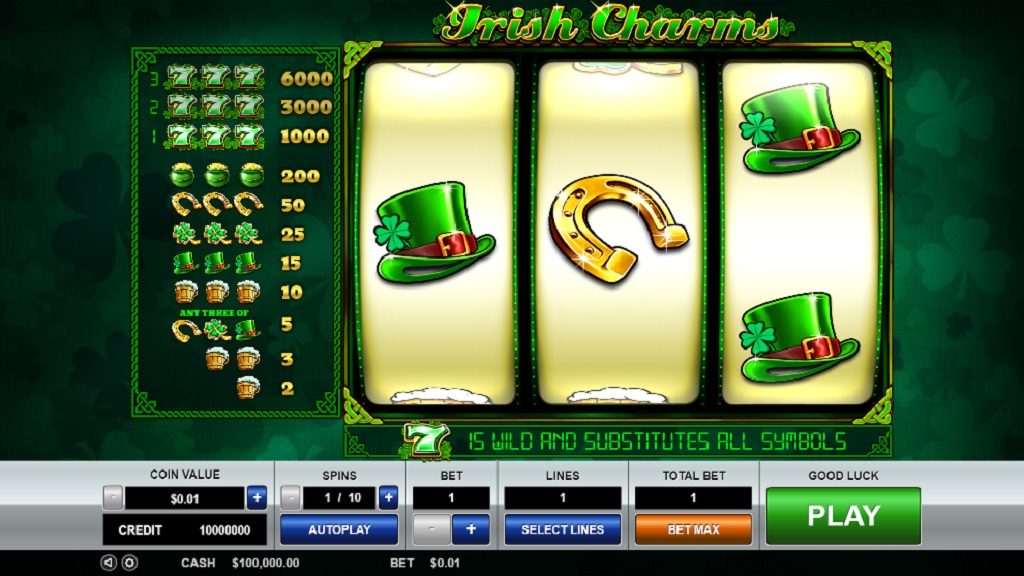 Screenshot of Irish Charms slot from Pragmatic Play
