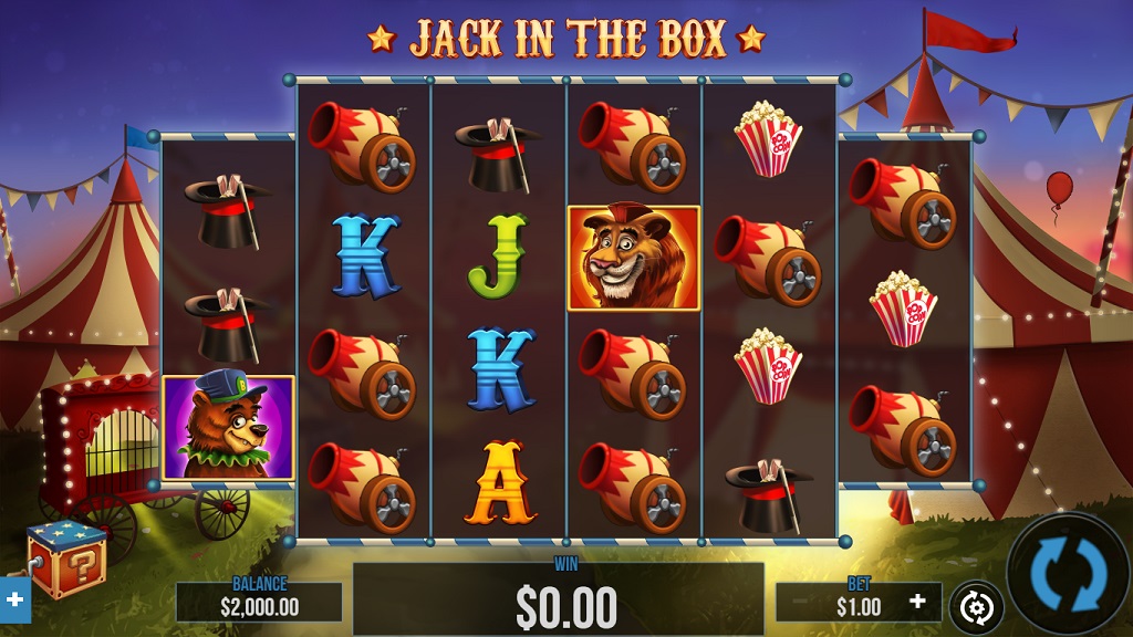 Screenshot of Jack in The Box slot from Pariplay