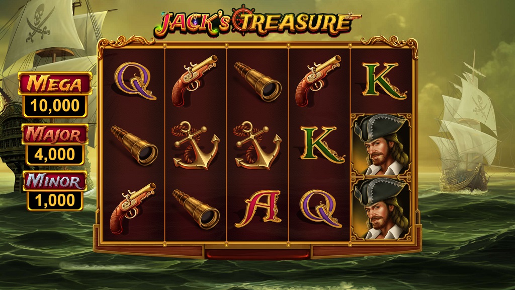 Screenshot of Jack's Treasure slot from Pariplay