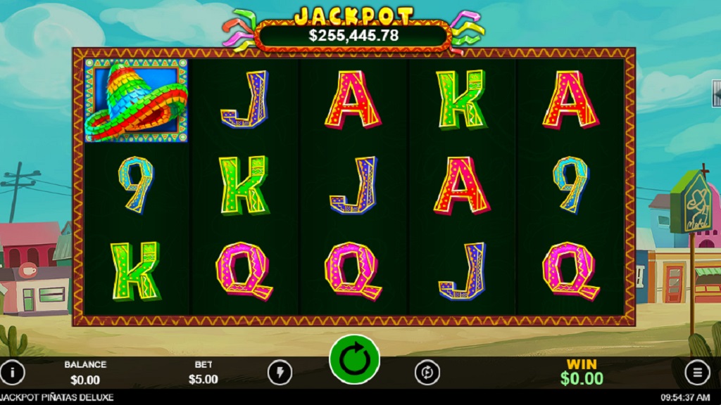Screenshot of Jackpot Pinatas slot from Real Time Gaming