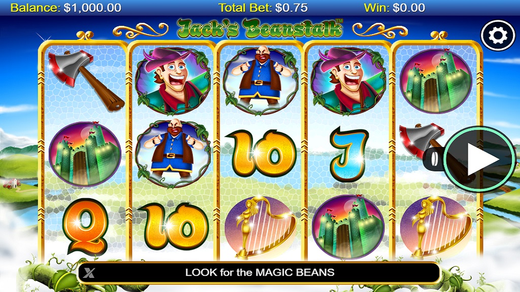 Screenshot of Jacks Beanstalk slot from NextGen Gaming