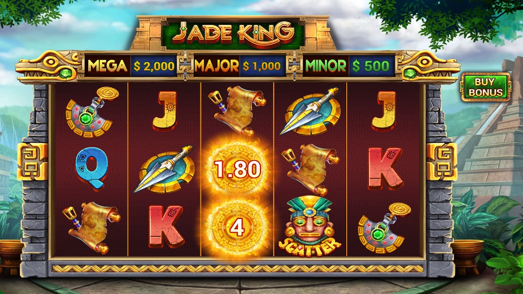 Screenshot of Jade King slot from Pariplay