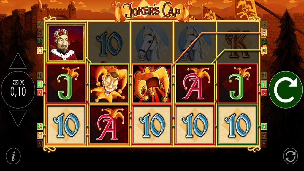 Screenshot of Jokers Cap slot from Merkur Gaming