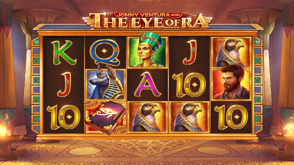 Screenshot of Jonny Ventura and The Eye of Ra slot from Pariplay