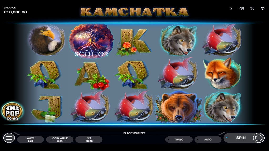 Screenshot of Kamchatka slot from Endorphina
