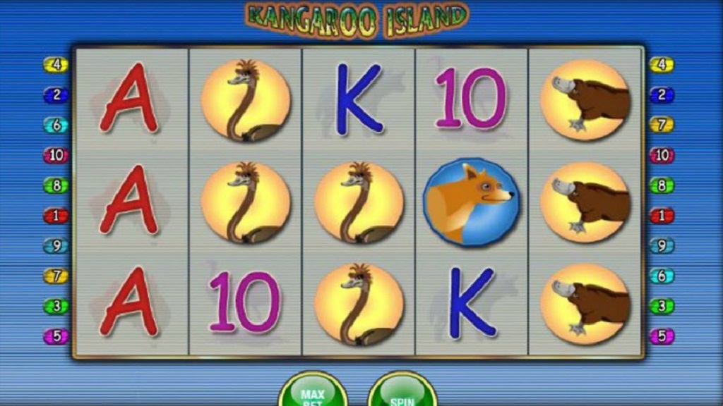 Screenshot of Kangaroo Island slot from Merkur Gaming 
