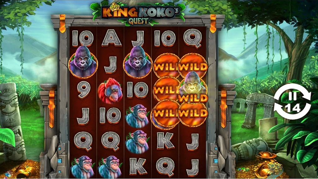Screenshot of King Kokos Quest slot from Pariplay