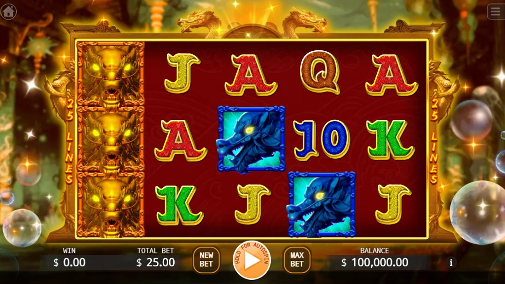 Screenshot of King of Dragon slot from Ka Gaming