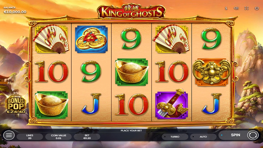 Screenshot of King of Ghosts slot from Endorphina