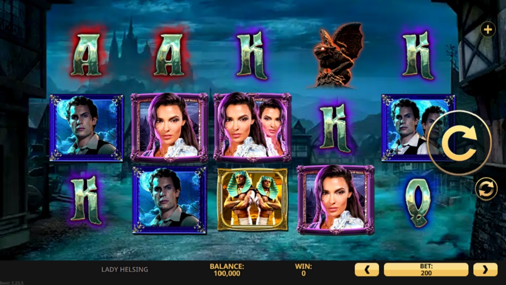 Screenshot of Lady Helsing slot from High 5