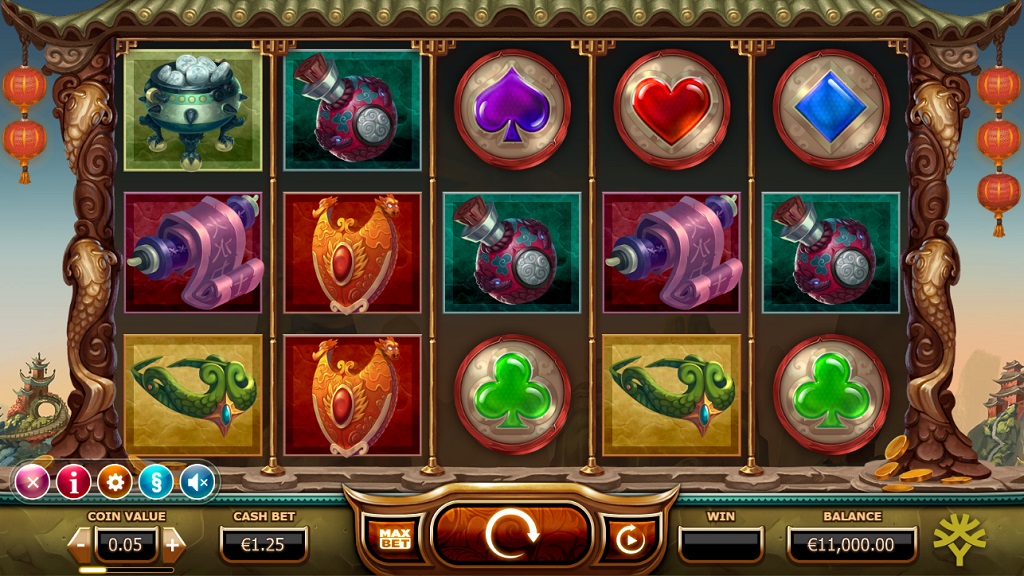 Screenshot of Legend of the Golden Monkey slot from Yggdrasil Gaming