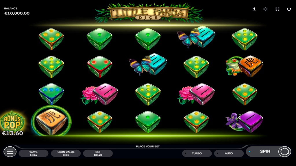 Screenshot of Little Panda Dice slot from Endorphina