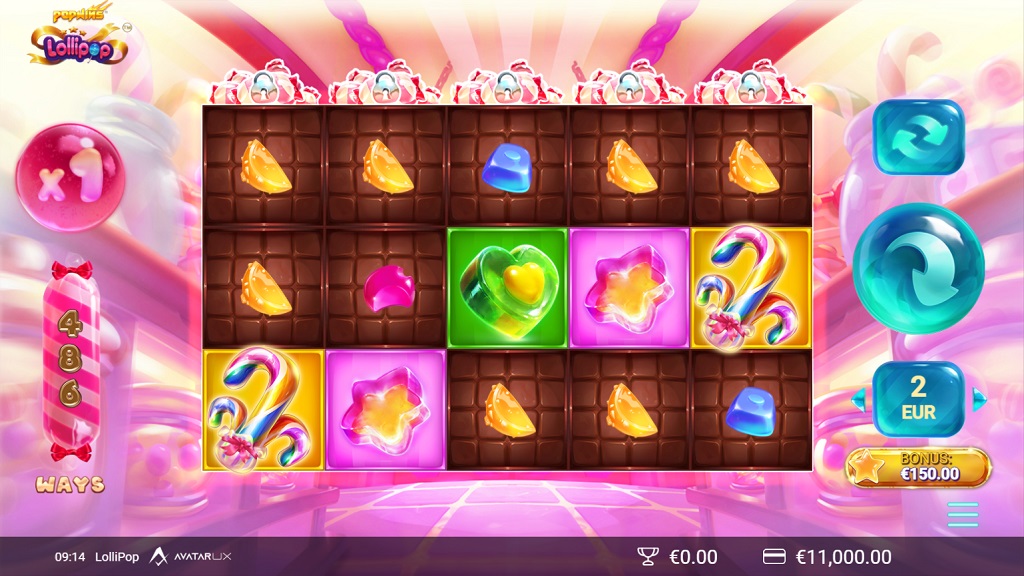 Screenshot of Lollipop slot from Yggdrasil Gaming