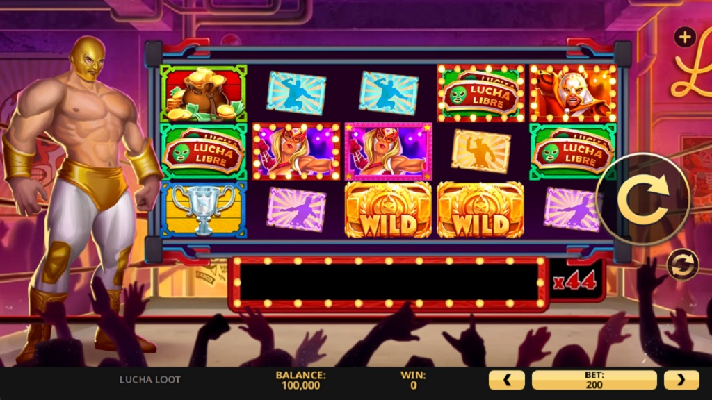 Screenshot of Lucha Loot slot from High 5