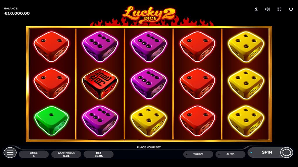 Screenshot of Lucky Dice 2 slot from Endorphina