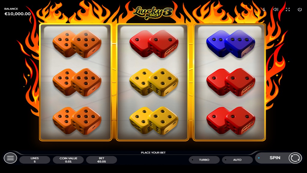 Screenshot of Lucky Dice 3 slot from Endorphina