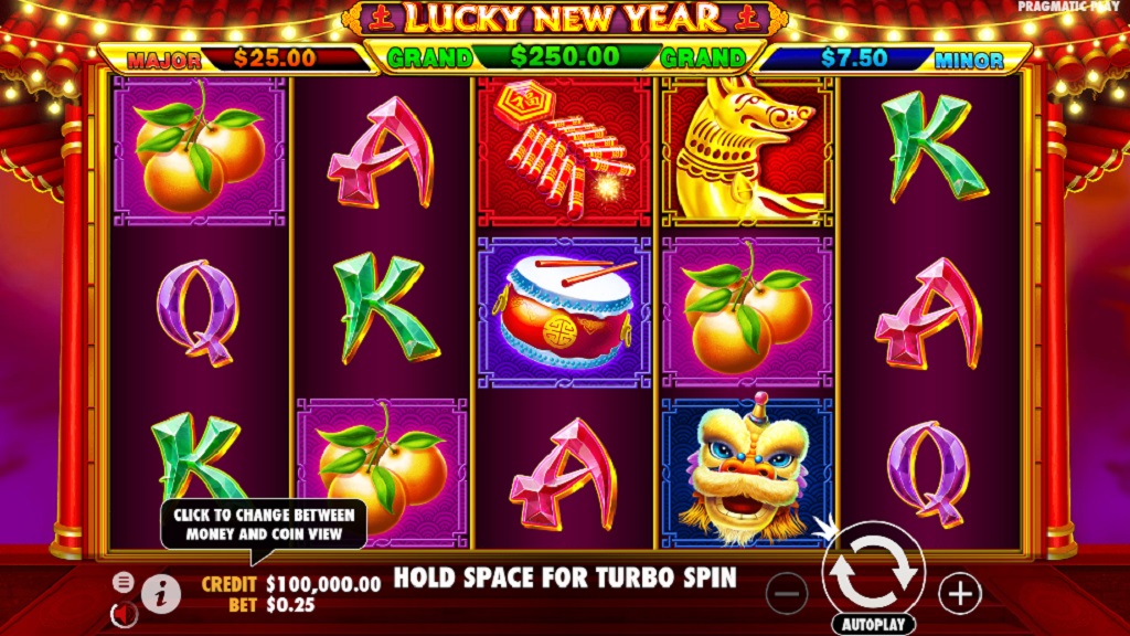 Screenshot of Lucky New Year slot from Pragmatic Play