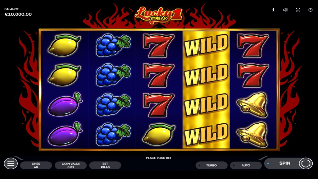 Screenshot of Lucky Streak 1 slot from Endorphina