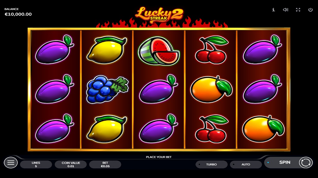 Screenshot of Lucky Streak 2 slot from Endorphina