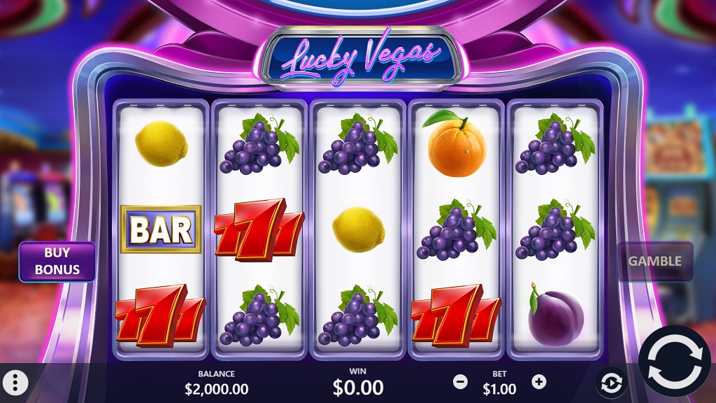 Screenshot of Lucky Vegas slot from Pariplay