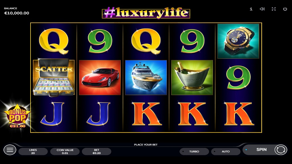 Screenshot of Luxury Life slot from Endorphina