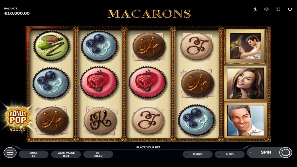 Screenshot of Macarons slot from Endorphina