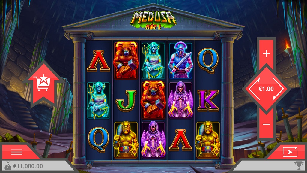 Screenshot of Medusa Hot 1 slot from Yggdrasil Gaming