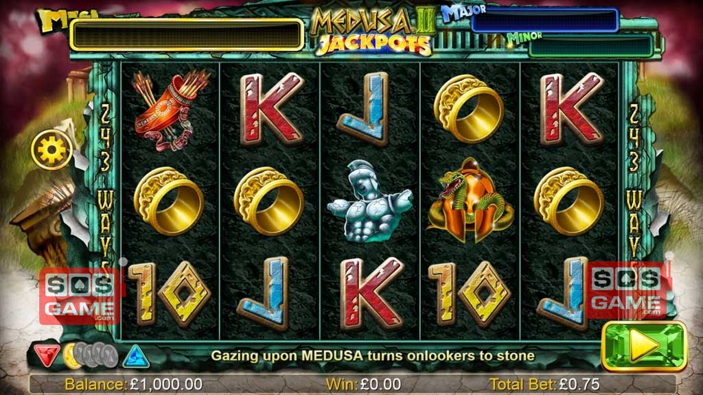 Medusa II Jackpots