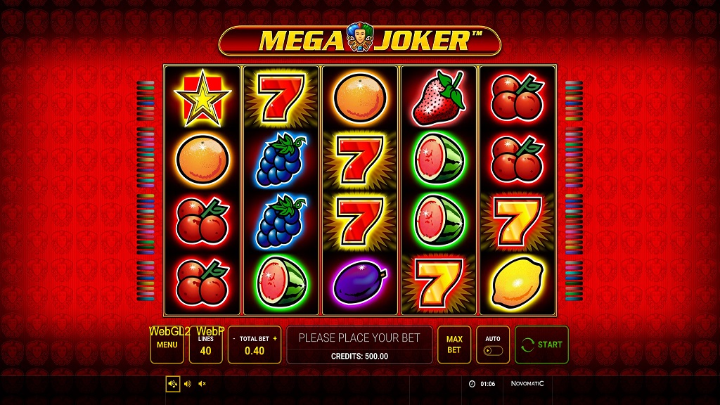 Screenshot of Mega Joker slot from Green Tube