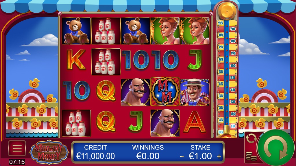 Screenshot of Midway Money slot from Yggdrasil Gaming