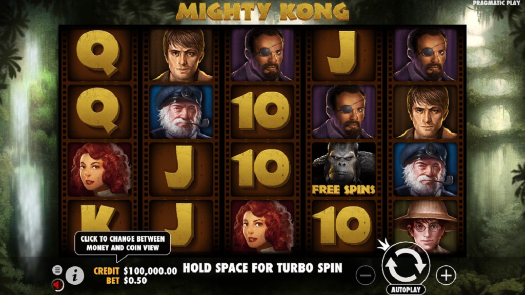 Screenshot of Mighty Kong slot from Pragmatic Play