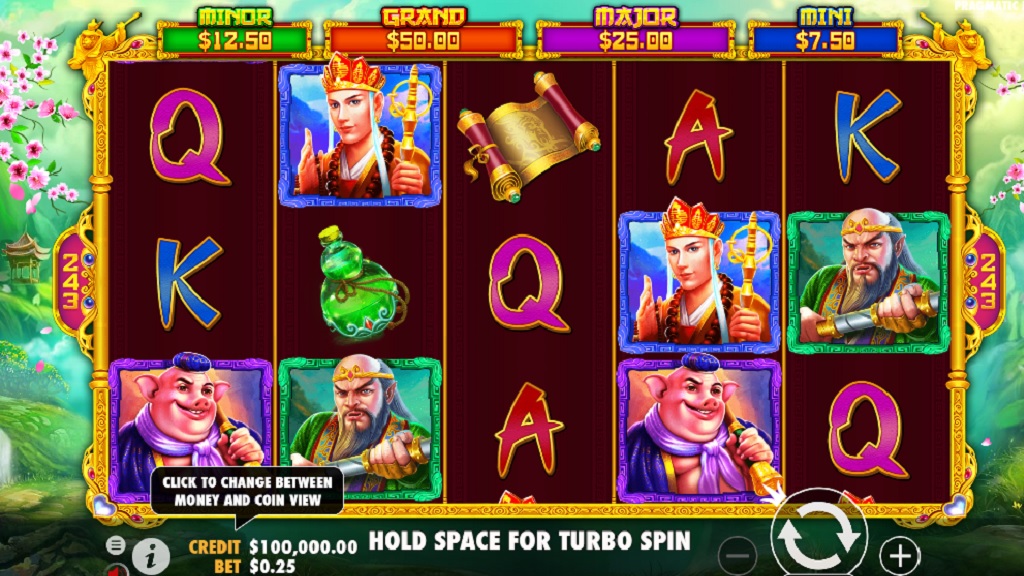 Screenshot of Monkey Warrior slot from Pragmatic Play
