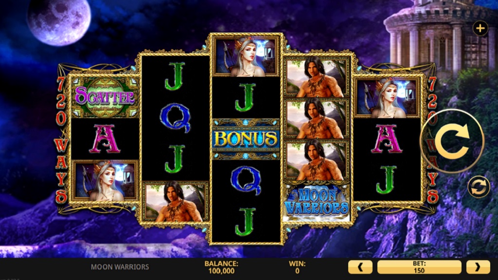 Screenshot of Moon Warriors slot from High 5