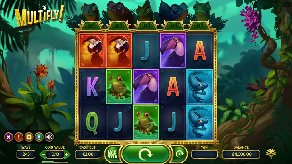 Screenshot of Multifly slot from Yggdrasil Gaming