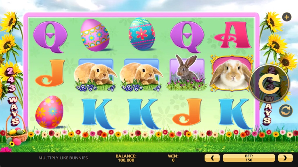 Screenshot of Multiply Like Bunnies slot from High 5