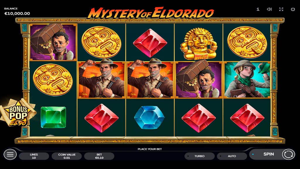 Screenshot of Mystery of Eldorado slot from Endorphina
