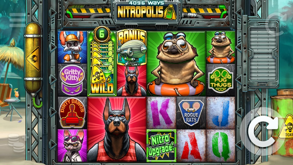 Screenshot of Nitropolis 3 slot from Elk Studios